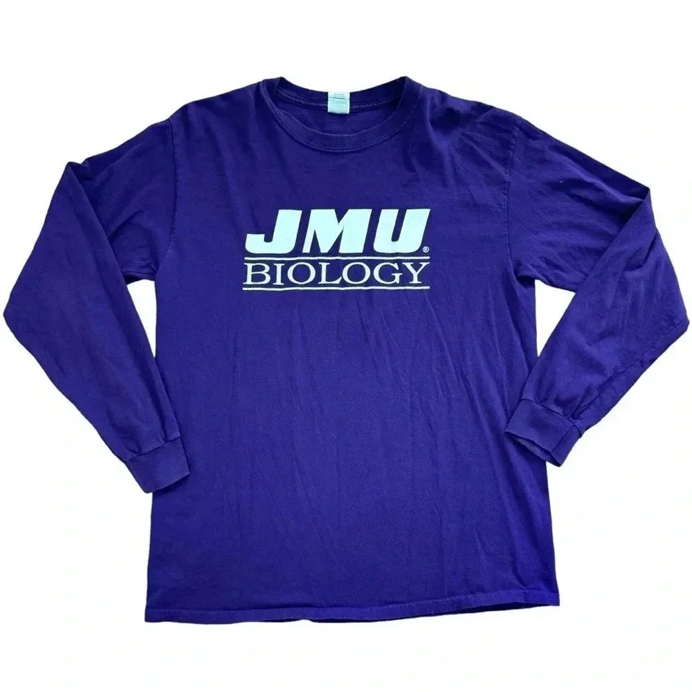 JAMES MADISON Shirt Adult M Long Sleeves Biology DUKES JMU  Harrisonburg VA